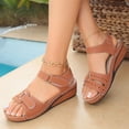 thumbnail image 5 of Willtoo Orthopedic Sandals for Women Fashion, Womens Walking Slippers with Arch Support Open Toe Ankle Strap Espadrilles Platform Wedge Sandals for Women Summer Dressy Comfortable Slip On Flip Flops, 5 of 6