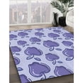 thumbnail image 3 of Ahgly Company Machine Washable Indoor Square Transitional Periwinkle Purple Area Rugs, 8' Square, 3 of 7