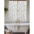 thumbnail image 4 of Watercolor Floral Bathroom Window Curtain, Spring Botanical Flowers Tree Branches Light Filtering Coffee Kitchen Curtains, Bedroom Living Room Curtains 2 Panel 84"x63", 4 of 6
