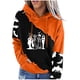 thumbnail image 1 of Blusa de manga larga con estampado de Halloween informal a la moda para mujer, sudaderas con capucha Pompotops  FGAJ17146, 1 of 5