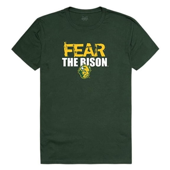 W Republic Apparel 518-140-033-01 North Dakota State University Mens Fear Tee, Forest Green - Small