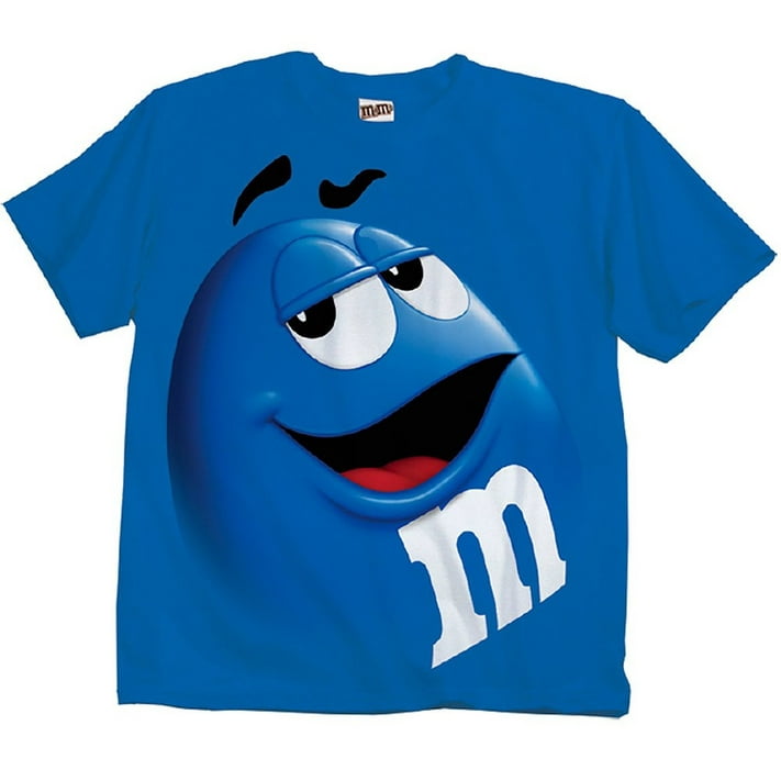 M&M Candy Silly Character Face Adult T-Shirt - Walmart.com