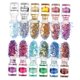thumbnail image 1 of Arte holográfico para uñas Salvador 12 colores confeti manualidades de maquillaje DIY copos brillantes, 1 of 10