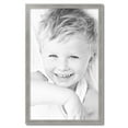 thumbnail image 2 of ArtToFrames 23" x 37" Classic Silver Picture Frame, 23x37 inch Silver Wood Poster Frame (WOM-4926), 2 of 7
