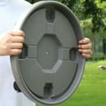 thumbnail image 2 of LEFU Plateau Rouleau pour Pot de Plante avec Roues, Rotation à 360°, Base Amovible pour Pot de Fleurs, Support, Plastique Robuste, Jardinière Ronde Mobile, Poupée pour Intérieur Extérieur Jardin Maison 10,2 Pouces, 2 of 10