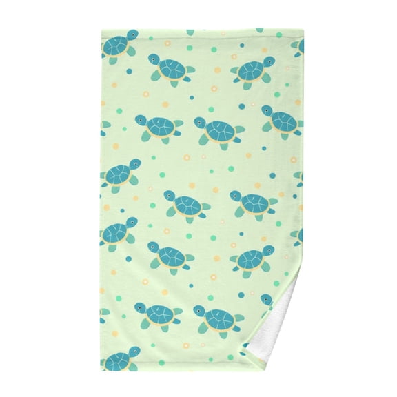 Turtles Cotton Face Towels Absorbent Hand Towel Soft Bathroom Towel for Kitchen Hotel Decoration