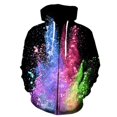 thumbnail image 1 of Sudadera con capucha y cremallera con estampado 3D de teñido anudado para hombre, sudaderas con estampado divertido de otoño, jersey deportivo de manga larga a la moda para hombre, 1 of 6