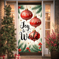 thumbnail image 2 of Festive Design Christmas Banner Decorative Ornaments Holiday Backdrop Joy for Holiday Party Indoor Decoration Winter Celebration, 2 of 9