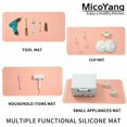 thumbnail image 4 of Alfombrilla de silicona para secar platos MicoYang, rosa, resistente al calor, 5XL, 4 of 9