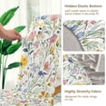 thumbnail image 5 of Yayeee 4 Pack Dining Chair Covers Stretch Parson Chairs Slipcovers Seat Protector, Watercolor Wildflowers, 5 of 6