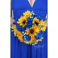 thumbnail image 5 of Zukuco 12Pcs Blue Rose Artificial Flower, Realistic Single Stem Fake Silk Rose Bouquet for Wedding Party Home Centerpiece Hotel Office Decor, 5 of 6