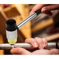 thumbnail image 2 of nipocaio 1 set mini double head rubber mallet soft face hammer dent hammer double head rubber mallet with 6 pieces replacement interchangeable hammer heads and non-slip rubber handle fo, 2 of 5