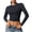 Black-1, variant on Womens Long Sleeve Crop Tops 2026 Fashion Compression Going Out Shirts Slim Fit Yoga Top Spring Y2k Clothes