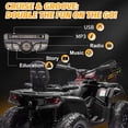 thumbnail image 6 of Kerry Yoo SAT5 24V Kids ATV, Licensed Can-am 4 Wheeler for Kids, Children Electric Car,  2 Seats, Parental Handle, Suspension, Safety Belt, Music-Black, 6 of 7