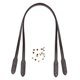 thumbnail image 1 of Correa de Bolso de 28 "DIY, Cinturón de Bolso de Cuero de Repuesto, Remache en Forma de Hoja Desmontable para Piezas de Bolso de Hombro para Marron Soledad Reemplazo de la correa de hombro, 1 of 10
