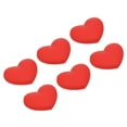 thumbnail image 1 of Unique Bargains Tennis Vibration Dampener, 6 Pack Heart Shock Absorber Red, 1 of 6