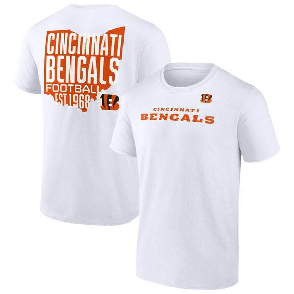 Men's White Cincinnati Bengals Hot Shot T-Shirt