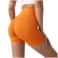 thumbnail image 2 of Wensltd Womens Workout Seamless Butt Lifting Shorts High Waisted Tummy Control Gym Yoga Shorts, 2 of 3