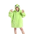 thumbnail image 1 of Pudcoco Universal Warm Hooded Sweater Fashion Printing Mink Wool Home Clothes, 1 of 7
