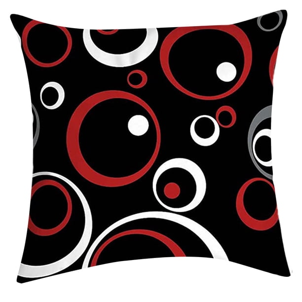 Fundas de cojín azules 18x18, juego de 4 fundas decorativas grises para sofá, cojines modernos para salón, cojines para cama, exterior, azul marino y gris, hogar