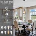 thumbnail image 3 of Luces colgantes Esfos Black Crystal Kitchen Island, paquete de 3, 3 of 9