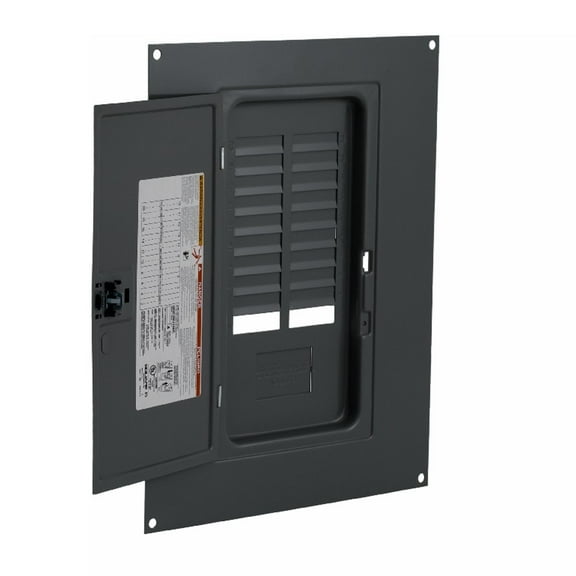 Square D SQDQOC20U100S SQ D QOC20U100S Load Center CVR W/Door, Black