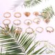 thumbnail image 4 of Conjuntos de anillos para nudillos de cristal retro vintage bohemio Conjuntos de anillos de dedo 10PCS Namotu WMZL-1665, 4 of 4