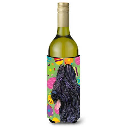 

Caroline s Treasures SS4834LITERK Briard Easter Eggtravaganza Wine Bottle Hugger Wine Bottle multicolor