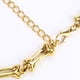 thumbnail image 3 of EeaseMX Collar de calavera pirata vintage Collar de gargantilla de declaración gótica Collar colgante (dorado), 3 of 7