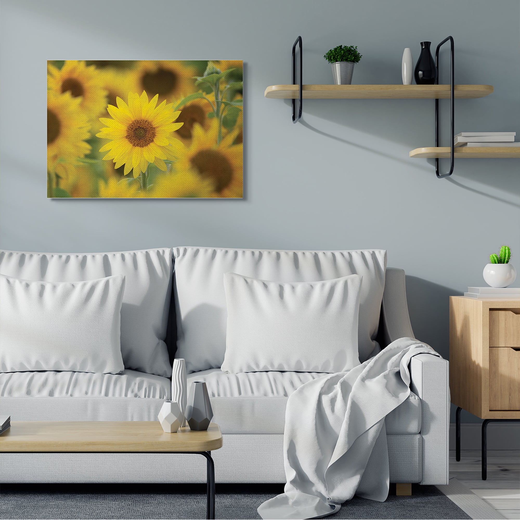 Stupell Industries Yellow Sunflower Nursery Field Directed Focus,30 x 40,Designed by Nancy Crowell