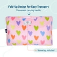 thumbnail image 3 of Wildkin Velour Nap Mat for Toddler Boys and Girls, Daycare and Preschool, Roll-up Design (Pink Hearts), 3 of 8