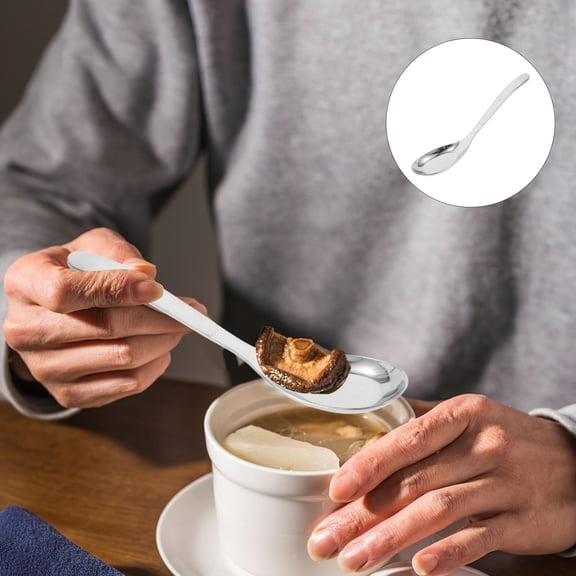 PTOOTP Spoon 316L Stainless Steel for Eating 1Pcs 5.3In
