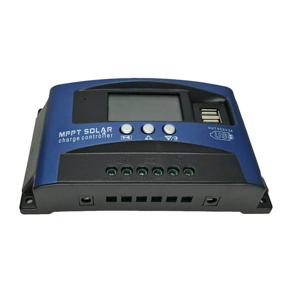 Bearachild Controlador de carga de energía Solar con pantalla Digital de 12/24V CC, 50A, protección contra sobrecarga, regulador de en tiempo Accesorios para electrodomésticos Bearachild HA065616-00