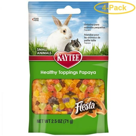 Kaytee Fiesta Healthy Toppings Papaya - Small Animals 2.5 oz - Pack of 4