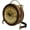 Brown, variant on PVC Clock Shaped Crossbody Bag - Waterproof Adjustable Shoulder Purse for Women