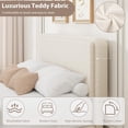 thumbnail image 4 of Queen Size Bed Frame with Storage Drawers, Upholstered Boucle Platform Bed with Adjustable Headboard, Heavy Duty & Noise Free, No Box Spring Needed, 4 of 6