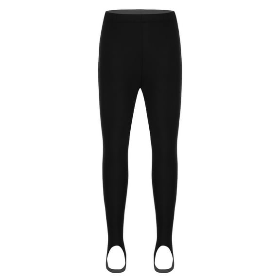 JanJean Kids Children Stirrup Dance Tights Ballet Leggings Pants Stretch Stockings Pantyhose Black 22