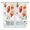 Orange SpringGreen, variant on Swag Valance Curtains for Windows, Orange Red Flowers Light Filtering Kitchen Curtains with Rod Pocket, Watercolor Rustic Pastoral Botanical Window Treatment Valances for Living Room, 36x36 - 2 PCS