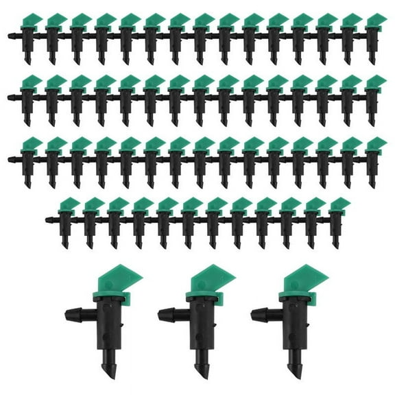 60 Pieces 4GPH Removable Drip Sprinkler Irrigation Emitter Garden Flag Dripper, for Trees and Shrubs