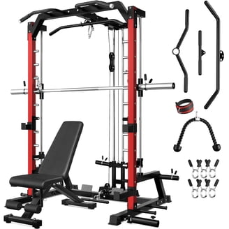 S1-V4 Smith Machine, 2000LBS Power Cage with Cable Crossover
