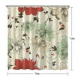 thumbnail image 4 of Floral Theme Polyester Shower Curtain for Bathroom with Hooks and Weighted Hem, Waterproof Bath Decor Sets Hotel Style - Machine Washable,72x72in, 4 of 5