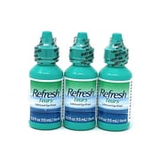 Refresh Tears Lubricant Eye Drops, 0.5 fl oz,15mL each Sterile- Value (3 Pack)