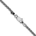 thumbnail image 6 of Auriga Fine Jewelry 14K White Gold 2.1mm Spiga Chain Necklace 24inch for Women, 6 of 6