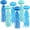 Multicolor Blue, variant on Minzimin Jellyfish Paper Lanterns, Under The Sea Party Decorations, 6pcs Hanging Jelly Fish for Mermaid Ocean Themed Birthday Party Decorations, Baby Shower Classroom Decor