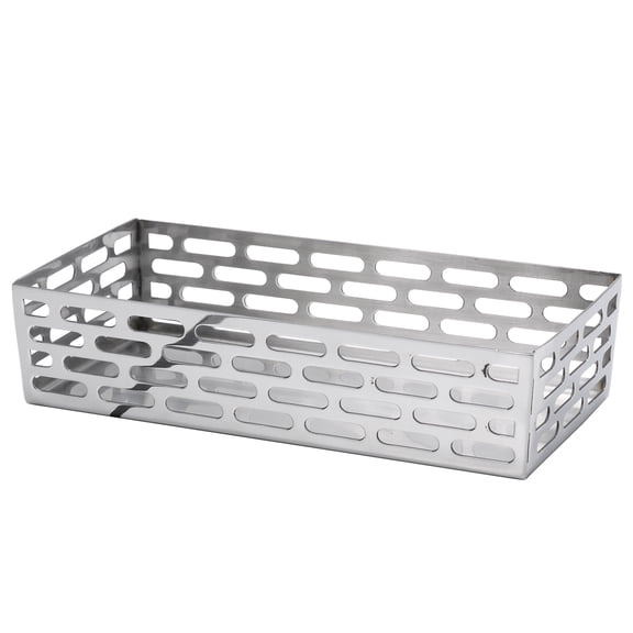 Service Ideas SM-76 Mod18 Bread Basket, Rectangle, 9"x5", Polished Stainless Steel