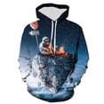 thumbnail image 2 of Sudadera con capucha con estampado de astronauta, universo, espacio, galaxia, para hombres y niños, sudaderas de manga larga, chaqueta genial de gran tamaño para hombre, 2 of 5