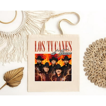 vintage Los Tucanes de Tijuana Tote Bag-TH4012