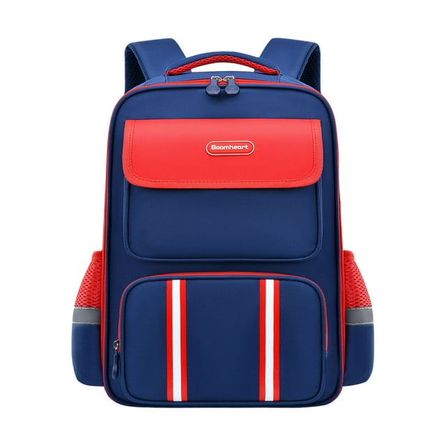 GPOECD Large Capacity Water-Resistant School Backpack for Students Kids with Cartoon Print Big Size School Backpack Red,One Size