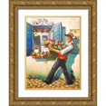 thumbnail image 1 of West, Ronald 12x14 Gold Ornate Wood Framed with Double Matting Museum Art Print Titled - Her Birthday, 1 of 4