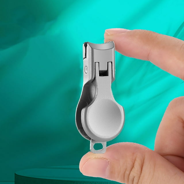 Mini Coupe-Ongles en Acier Inoxydable Bouche Plate / Lame 45° Pointue Coupe de Précision / Taille de Voyage Compacte / Construction Durable Résistante à la Rouille / Outil de Toilettage à Prise Facile